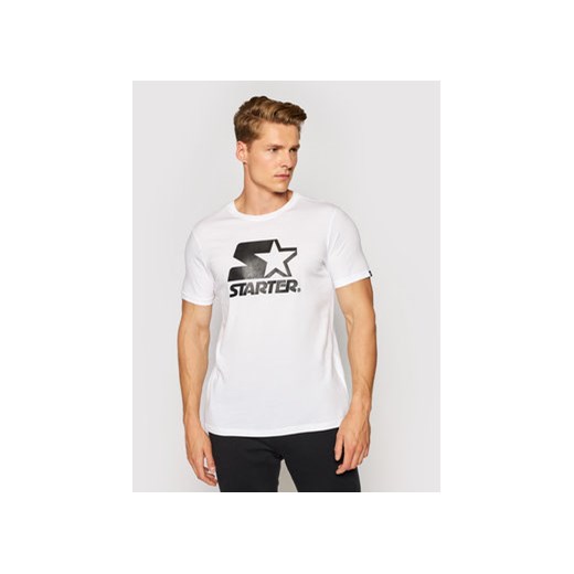 Starter T-Shirt SMG-008-BD Biały Regular Fit ze sklepu MODIVO w kategorii T-shirty męskie - zdjęcie 168661078