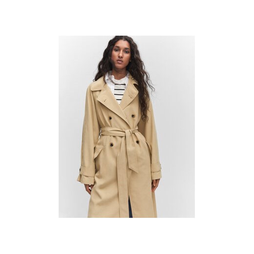 Mango Trencz Coptio 57013780 Beżowy Oversize Mango XS MODIVO