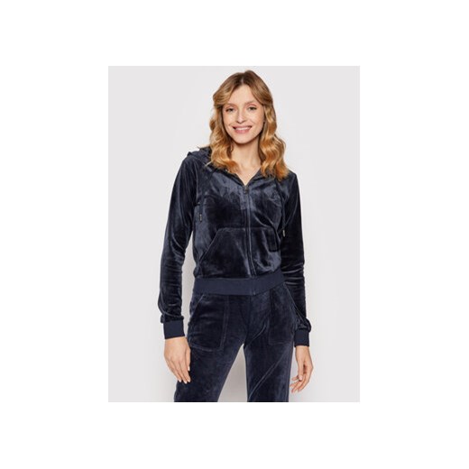 Juicy Couture Bluza Robertson JCAP176 Granatowy Slim Fit ze sklepu MODIVO w kategorii Bluzy damskie - zdjęcie 168661408