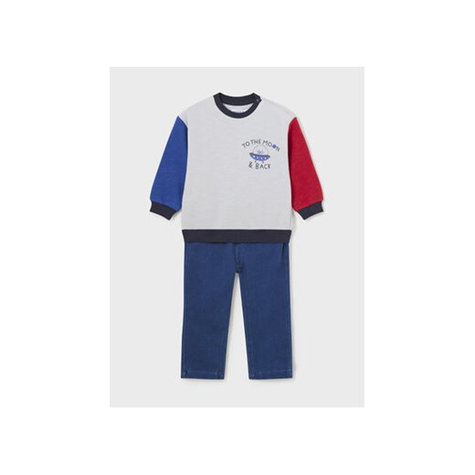 Mayoral Komplet bluza i spodnie materiałowe 2.542 Niebieski Regular Fit ze sklepu MODIVO w kategorii Dresy dla niemowlaka - zdjęcie 168662939