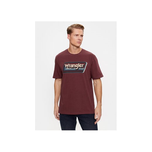 Wrangler T-Shirt 112341242 Brązowy Relaxed Fit ze sklepu MODIVO w kategorii T-shirty męskie - zdjęcie 168663356
