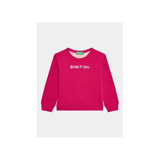 United Colors Of Benetton Bluza 3J70G10A5 Różowy Regular Fit ze sklepu MODIVO w kategorii Bluzy dziewczęce - zdjęcie 168663677
