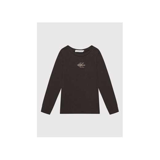 Calvin Klein Jeans Bluzka Monogram Outline IG0IG01158 Czarny Regular Fit 6Y wyprzedaż MODIVO