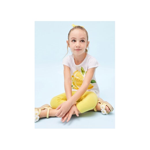 Mayoral Komplet t-shirt i legginsy 3784 Żółty ze sklepu MODIVO w kategorii Komplety dziewczęce - zdjęcie 168663998