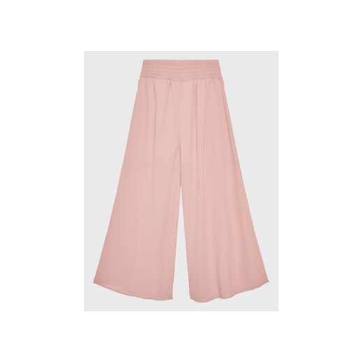 United Colors Of Benetton Spodnie materiałowe 493VCF019 Różowy Relaxed Fit ze sklepu MODIVO w kategorii Spodnie dziewczęce - zdjęcie 168664098
