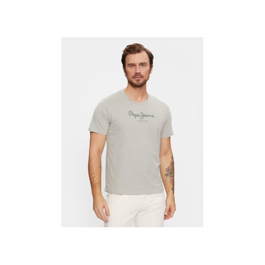 Pepe Jeans T-Shirt PM508208 Zielony Regular Fit ze sklepu MODIVO w kategorii T-shirty męskie - zdjęcie 168664388