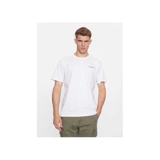 Columbia T-Shirt North Cascades™ Short Sleeve Tee Biały Regular Fit ze sklepu MODIVO w kategorii T-shirty męskie - zdjęcie 168665015