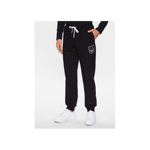 Emporio Armani Underwear Spodnie dresowe 111690 3R573 00020 Czarny Regular Fit ze sklepu MODIVO w kategorii Spodnie męskie - zdjęcie 168665038