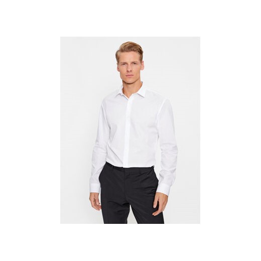 Jack&Jones Koszula 12238173 Biały Slim Fit ze sklepu MODIVO w kategorii Koszule męskie - zdjęcie 168665108