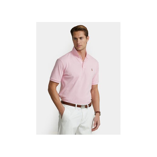Polo Ralph Lauren Polo 710704319011 Różowy Custom Slim Fit ze sklepu MODIVO w kategorii T-shirty męskie - zdjęcie 168665376