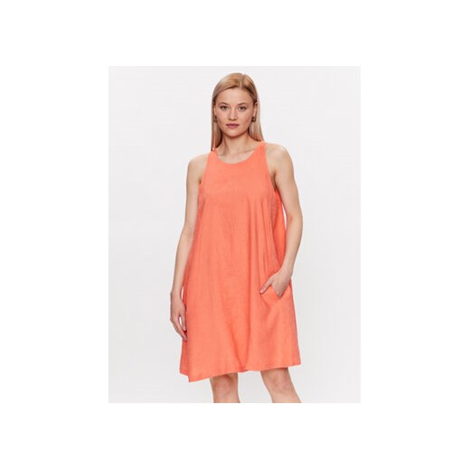 United Colors Of Benetton Sukienka codzienna 4AGHDV02U Pomarańczowy Regular Fit ze sklepu MODIVO w kategorii Sukienki - zdjęcie 168665378