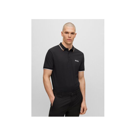 Boss Polo Paddy Pro 50469094 Czarny Regular Fit ze sklepu MODIVO w kategorii T-shirty męskie - zdjęcie 168665429