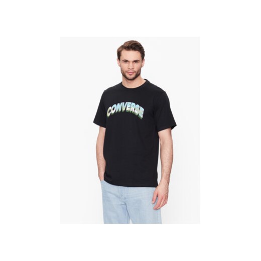 Converse T-Shirt Cloud Fill 10024589-A02 Czarny Regular Fit ze sklepu MODIVO w kategorii T-shirty męskie - zdjęcie 168665825