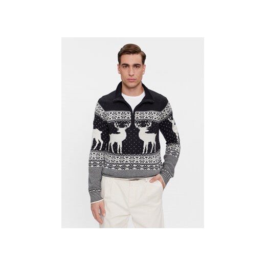 Brave Soul Sweter MK-248CRATCHITB Granatowy Regular Fit ze sklepu MODIVO w kategorii Swetry męskie - zdjęcie 168665889