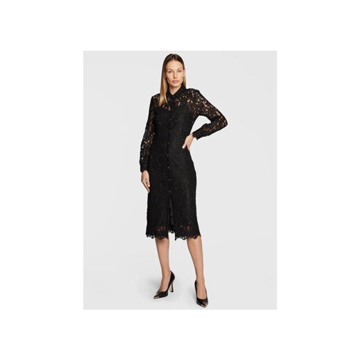 Pinko Sukienka koszulowa Adelita 1G18GA 4853 Czarny Regular Fit ze sklepu MODIVO w kategorii Sukienki - zdjęcie 168666057