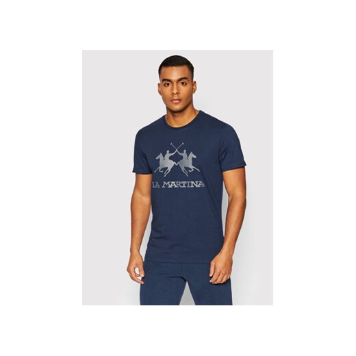 La Martina T-Shirt CCMR05 JS206 Granatowy Regular Fit ze sklepu MODIVO w kategorii T-shirty męskie - zdjęcie 168666487
