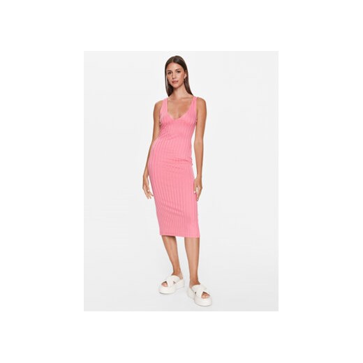 Edited Sukienka codzienna EDT6931002 Różowy Fitted Fit ze sklepu MODIVO w kategorii Sukienki - zdjęcie 168666498