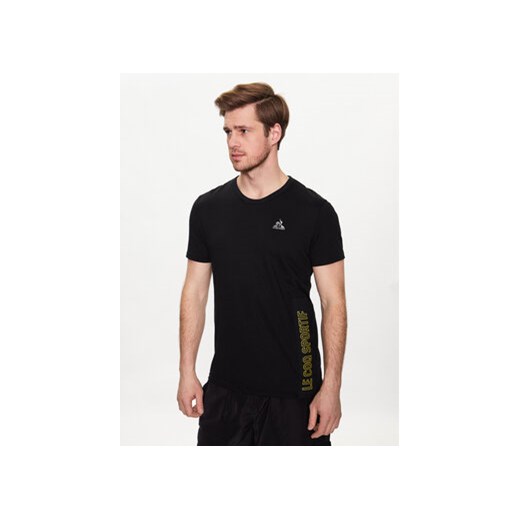 Le Coq Sportif T-Shirt 2310029 Czarny Regular Fit ze sklepu MODIVO w kategorii T-shirty męskie - zdjęcie 168666555