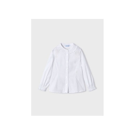 Mayoral Koszula 4.195 Biały Regular Fit ze sklepu MODIVO w kategorii Koszule dziewczęce - zdjęcie 168666609