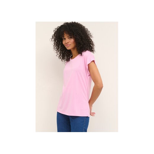 Kaffe T-Shirt Kalise Marie 10506680 Różowy Loose Fit ze sklepu MODIVO w kategorii Bluzki damskie - zdjęcie 168666635