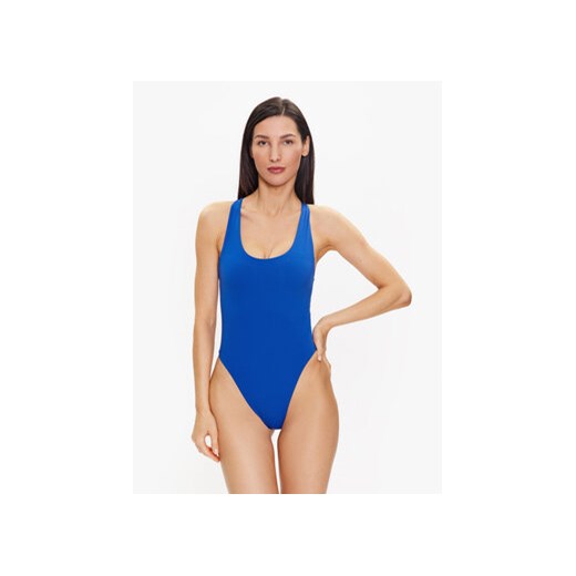 Calvin Klein Swimwear Strój kąpielowy KW0KW02051 Granatowy ze sklepu MODIVO w kategorii Stroje kąpielowe - zdjęcie 168667127