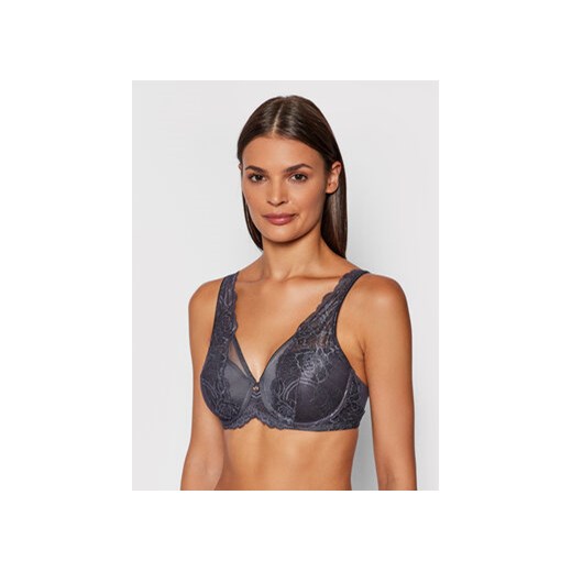 Triumph Biustonosz z fiszbiną Wild Peony Florale 10209627 Szary Triumph 95B MODIVO