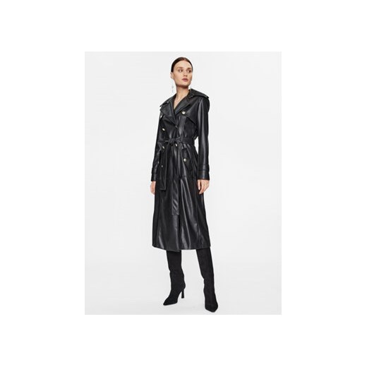 Babylon Płaszcz przejściowy T_EL0200 Czarny Regular Fit ze sklepu MODIVO w kategorii Płaszcze damskie - zdjęcie 168667795