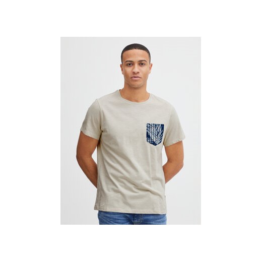 Blend T-Shirt 20715017 Écru Regular Fit ze sklepu MODIVO w kategorii T-shirty męskie - zdjęcie 168667885