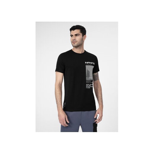 4F T-Shirt 4FSS23TTSHM306 Czarny Regular Fit ze sklepu MODIVO w kategorii T-shirty męskie - zdjęcie 168668318