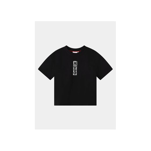 Hugo T-Shirt G25140 S Czarny Regular Fit ze sklepu MODIVO w kategorii T-shirty chłopięce - zdjęcie 168668325