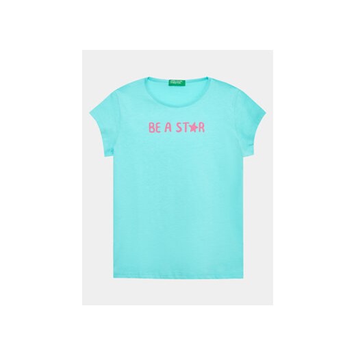 United Colors Of Benetton T-Shirt 3096G1095 Niebieski Regular Fit ze sklepu MODIVO w kategorii Koszulki niemowlęce - zdjęcie 168668479
