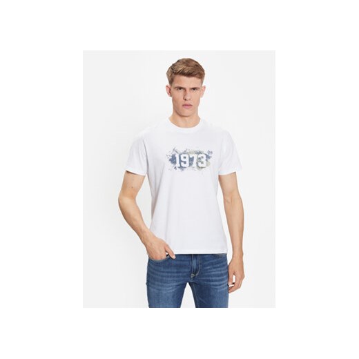 Pepe Jeans T-Shirt Ovingdean PM508946 Biały Regular Fit ze sklepu MODIVO w kategorii T-shirty męskie - zdjęcie 168668926