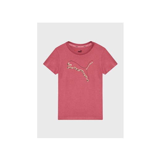 Puma T-Shirt Alpha 671062 Różowy Regular Fit ze sklepu MODIVO w kategorii Bluzki dziewczęce - zdjęcie 168668939