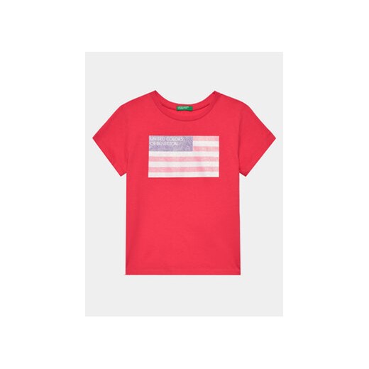 United Colors Of Benetton T-Shirt 3I1XC10H8 Różowy Regular Fit ze sklepu MODIVO w kategorii T-shirty chłopięce - zdjęcie 168669266