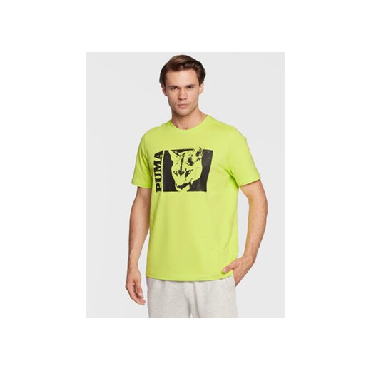 Puma T-Shirt Timeout 53648401 Zielony Relaxed Fit ze sklepu MODIVO w kategorii T-shirty męskie - zdjęcie 168669666