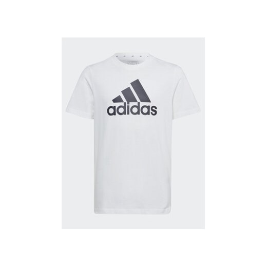 adidas T-Shirt Essentials Big Logo Cotton T-Shirt IB1670 Biały Regular Fit ze sklepu MODIVO w kategorii T-shirty chłopięce - zdjęcie 168669667