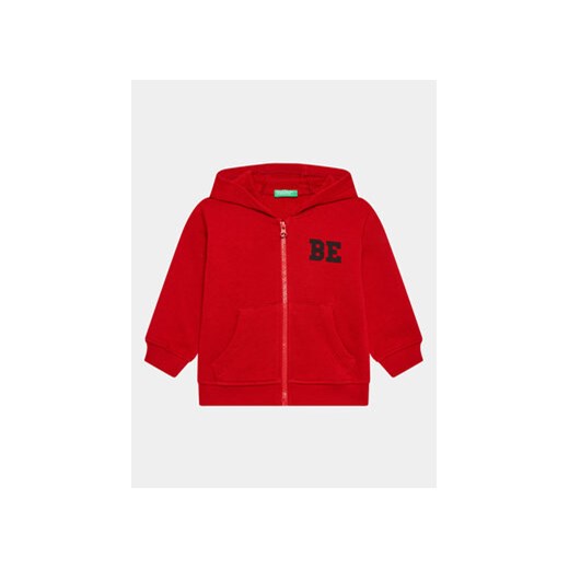 United Colors Of Benetton Bluza 3J68G5023 Czerwony Regular Fit ze sklepu MODIVO w kategorii Bluzy chłopięce - zdjęcie 168669769