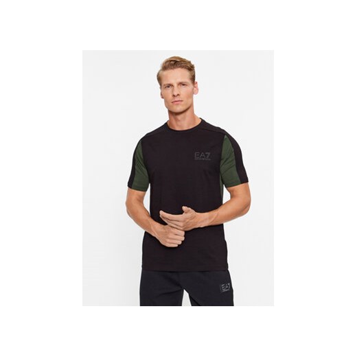 EA7 Emporio Armani T-Shirt 6RPT17 PJ02Z 1200 Czarny Regular Fit ze sklepu MODIVO w kategorii T-shirty męskie - zdjęcie 168670026
