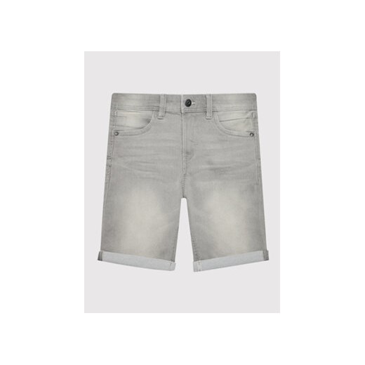 NAME IT Szorty jeansowe 13150022 Szary Slim Fit ze sklepu MODIVO w kategorii Spodenki chłopięce - zdjęcie 168670098
