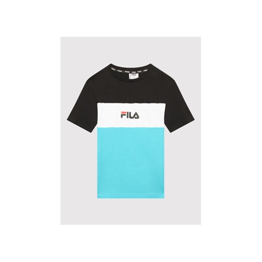 Fila T-Shirt Mika 688759 Czarny Regular Fit ze sklepu MODIVO w kategorii T-shirty chłopięce - zdjęcie 168670199