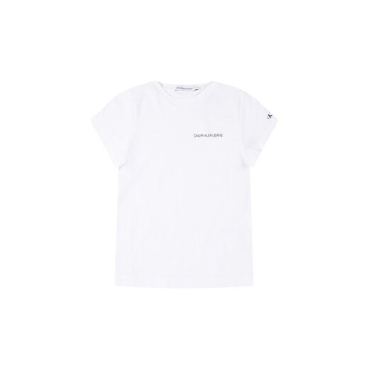 Calvin Klein Jeans T-Shirt IB0IB00456 Biały Regular Fit ze sklepu MODIVO w kategorii T-shirty męskie - zdjęcie 168670359