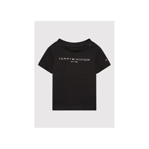 Tommy Hilfiger T-Shirt Baby Essential KN0KN01487 Czarny Regular Fit ze sklepu MODIVO w kategorii Koszulki niemowlęce - zdjęcie 168670557