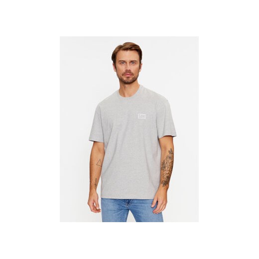 Lee T-Shirt 112341733 Szary Loose Fit ze sklepu MODIVO w kategorii T-shirty męskie - zdjęcie 168671238