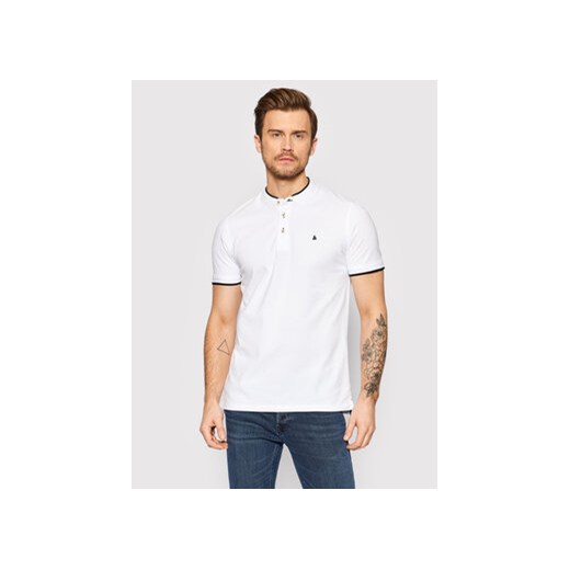 Jack&Jones Polo Paulos 12199711 Biały Regular Fit ze sklepu MODIVO w kategorii T-shirty męskie - zdjęcie 168671437