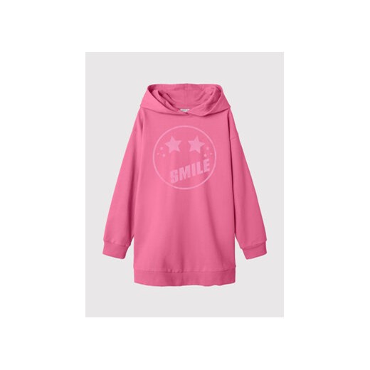 NAME IT Bluza 13204781 Różowy Relaxed Fit ze sklepu MODIVO w kategorii Bluzy dziewczęce - zdjęcie 168671685