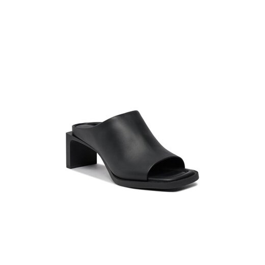 Tommy Jeans Klapki Tjw Leather Mid Heel EN0EN02382 Czarny Tommy Jeans 38 MODIVO