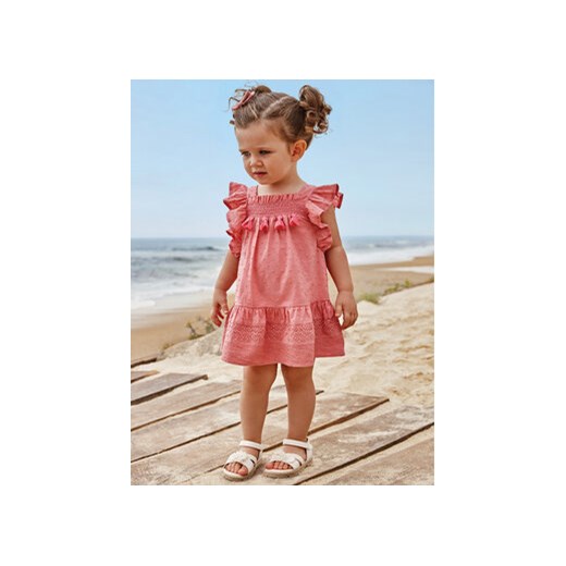 Mayoral Sukienka letnia 1966 Różowy Regular Fit ze sklepu MODIVO w kategorii Sukienki niemowlęce - zdjęcie 168672046