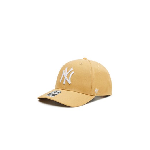 47 Brand Czapka z daszkiem New York Yankees B-MVPSP17WBP-LT Beżowy ze sklepu MODIVO w kategorii Czapki dziecięce - zdjęcie 168672467