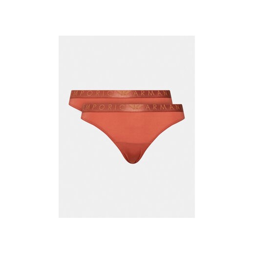 Emporio Armani Underwear Komplet 2 par fig 163337 3F235 03051 Brązowy ze sklepu MODIVO w kategorii Majtki damskie - zdjęcie 168672525