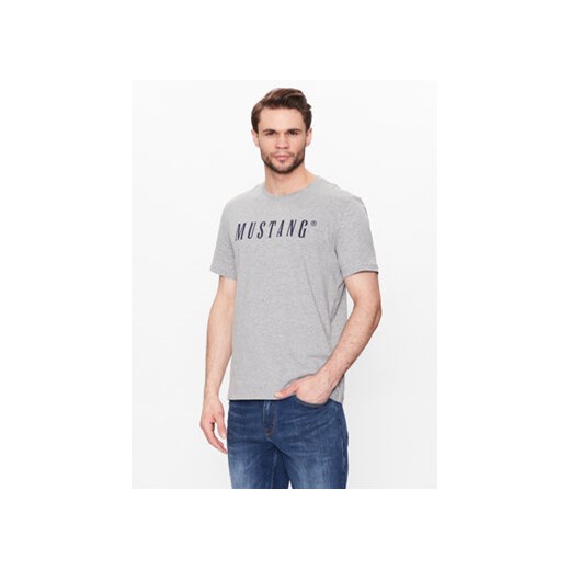 Mustang T-Shirt Alex 1013221 Szary Regular Fit Mustang L MODIVO